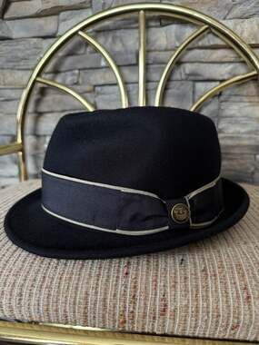 Goorin Bros. Wool Felt Fedora Hat with Contrast Grosgrain Trim X-Large